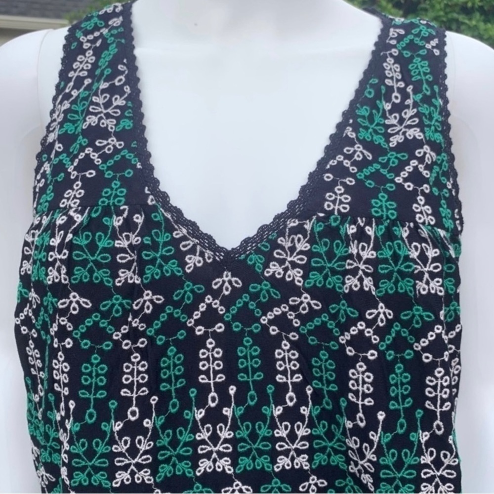 NWT Anthropologie Maeve Boho Embroidered Crochet Peplum StyleTop - Picture 3 of 11